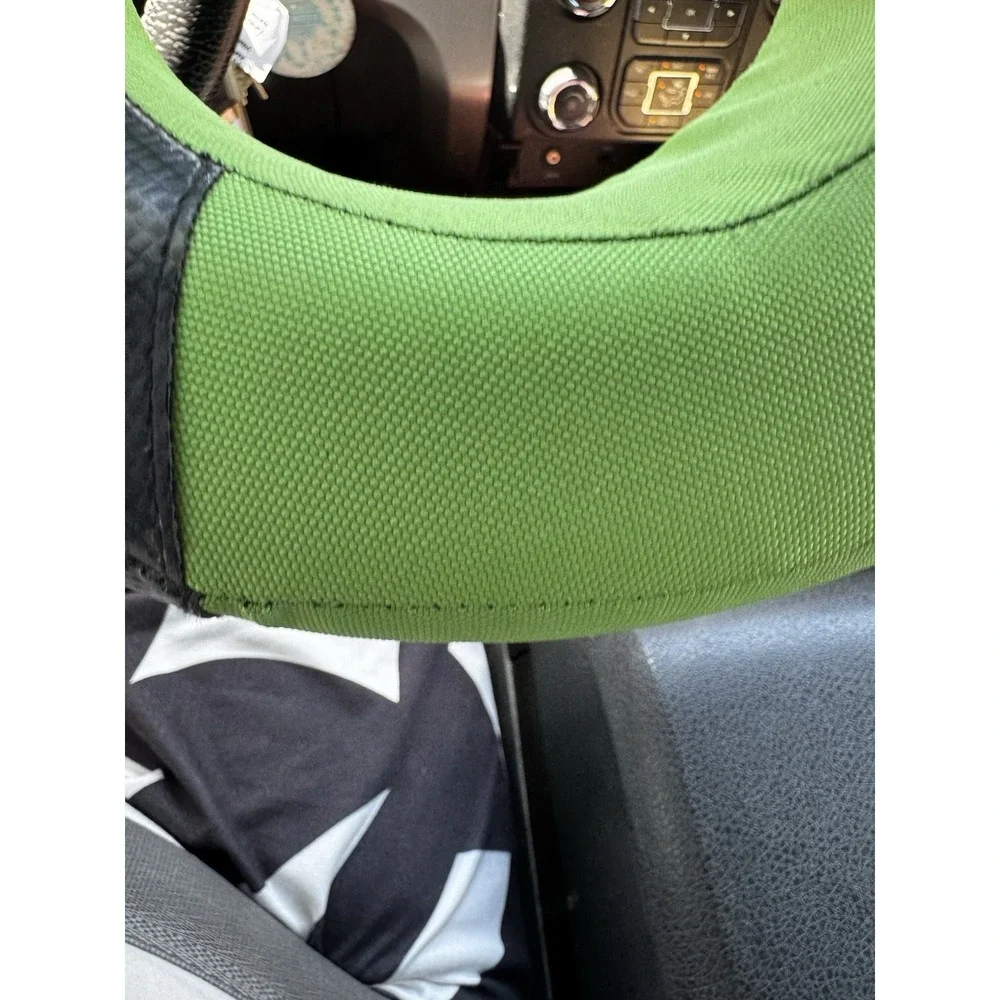 K1 RaceGear 15-NEC-CAV-A Nylon Karting Neck Collar, Green/Carbon, Adult Size